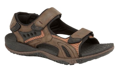 PDQ mens sandals M9540B Dark Brown  size 7